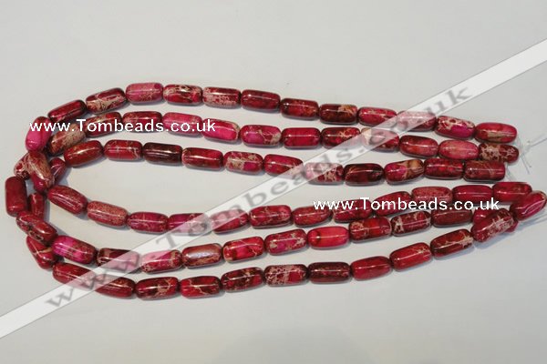 CDI598 15.5 inches 8*16mm column dyed imperial jasper beads