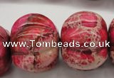 CDI610 15.5 inches 22*30mm pumpkin dyed imperial jasper beads