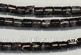 CDI670 15.5 inches 6*6mm tube dyed imperial jasper beads