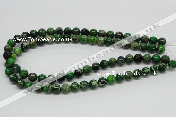 CDI69 16 inches 10mm round dyed imperial jasper beads wholesale