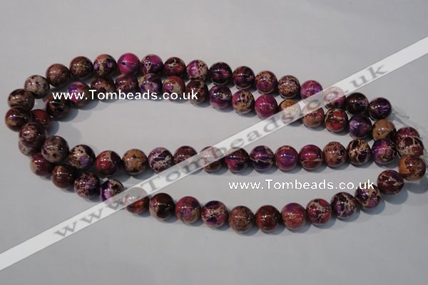 CDI697 15.5 inches 12mm round dyed imperial jasper beads