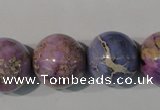 CDI698 15.5 inches 18mm round dyed imperial jasper beads