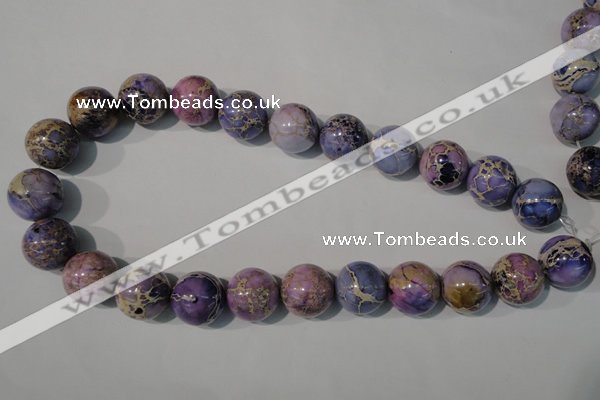 CDI698 15.5 inches 18mm round dyed imperial jasper beads