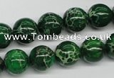 CDI70 16 inches 12mm round dyed imperial jasper beads wholesale