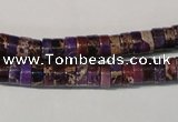 CDI704 15.5 inches 3*6mm heishi dyed imperial jasper beads