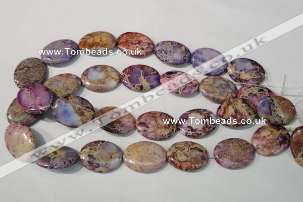 CDI712 15.5 inches 22*30mm oval dyed imperial jasper beads
