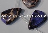 CDI724 Top-drilled 16*24mm flat teardrop dyed imperial jasper beads