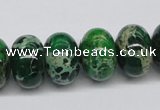 CDI73 16 inches 12*18mm rondelle dyed imperial jasper beads wholesale