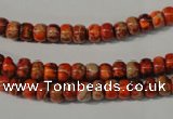 CDI731 15.5 inches 4*6mm rondelle dyed imperial jasper beads