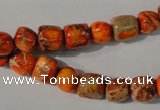 CDI732 15.5 inches 6*7mm – 8*9mm nuggets dyed imperial jasper beads