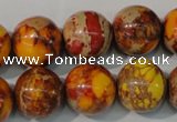 CDI742 15.5 inches 16mm round dyed imperial jasper beads