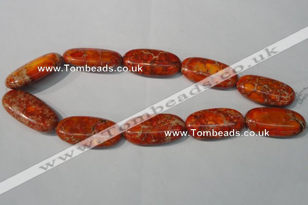 CDI752 15.5 inches 20*40mm oval dyed imperial jasper beads