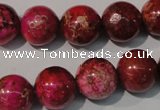 CDI762 15.5 inches 14mm round dyed imperial jasper beads