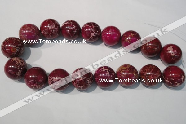 CDI765 15.5 inches 24mm round dyed imperial jasper beads