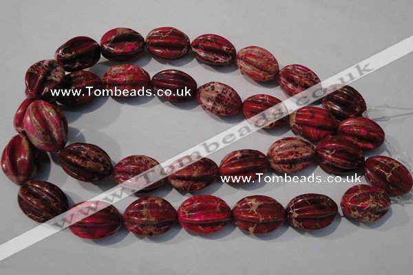 CDI769 15.5 inches 18*25mm star fruit shaped dyed imperial jasper beads