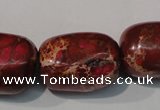 CDI771 15.5 inches 18*25mm nuggets dyed imperial jasper beads