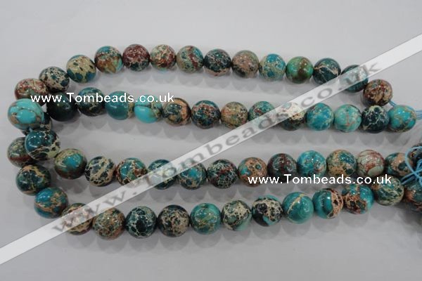 CDI806 15.5 inches 14mm round dyed imperial jasper beads wholesale