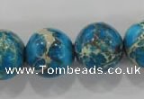 CDI808 15.5 inches 18mm round dyed imperial jasper beads wholesale