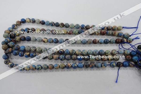 CDI813 15.5 inches 8mm round dyed imperial jasper beads wholesale