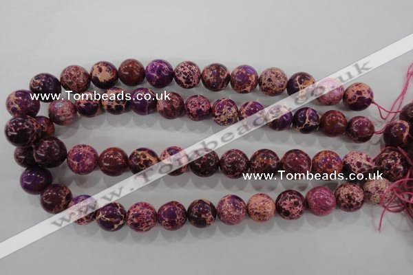 CDI835 15.5 inches 14mm round dyed imperial jasper beads wholesale