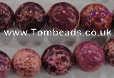 CDI836 15.5 inches 15mm round dyed imperial jasper beads wholesale