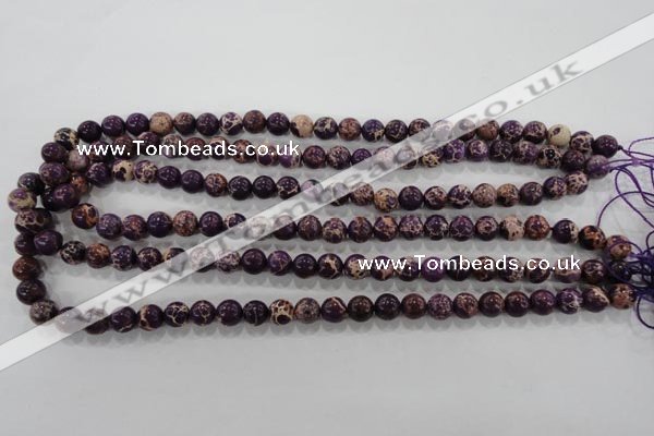 CDI842 15.5 inches 8mm round dyed imperial jasper beads wholesale