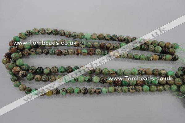 CDI852 15.5 inches 8mm round dyed imperial jasper beads wholesale