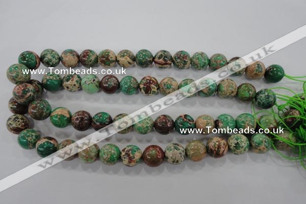 CDI855 15.5 inches 14mm round dyed imperial jasper beads wholesale