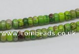 CDI86 16 inches 4*6mm rondelle dyed imperial jasper beads wholesale