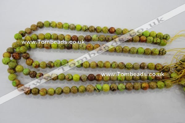 CDI861 15.5 inches 6mm round dyed imperial jasper beads wholesale