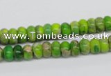 CDI87 16 inches 5*8mm rondelle dyed imperial jasper beads wholesale