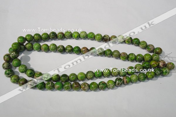 CDI921 15.5 inches 10mm round dyed imperial jasper beads