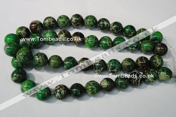 CDI958 15.5 inches 18mm round dyed imperial jasper beads