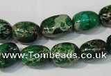 CDI960 15.5 inches 10*13mm nuggets dyed imperial jasper beads