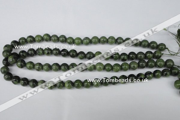 CDJ100 15.5 inches 10mm round Canadian jade beads wholesale