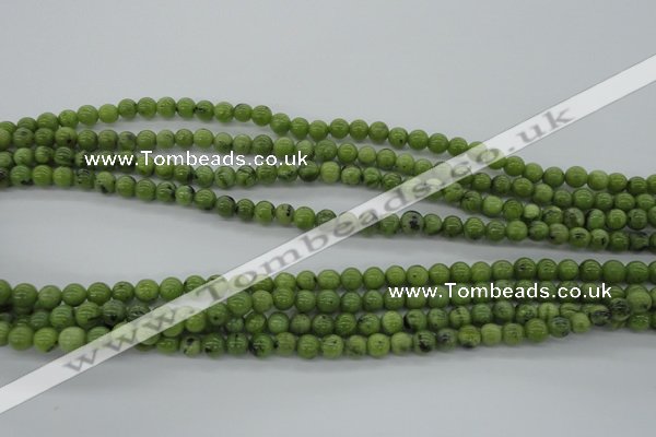 CDJ138 15.5 inches 5mm round Canadian jade beads wholesale