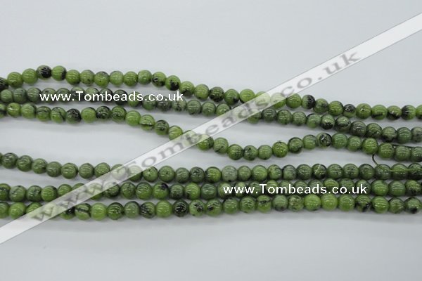 CDJ139 15.5 inches 6mm round Canadian jade beads wholesale