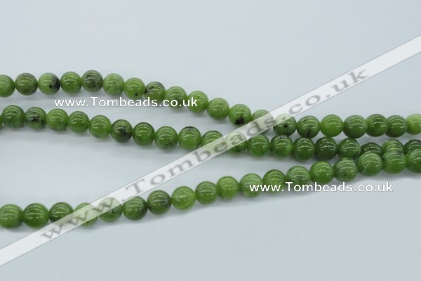 CDJ141 15.5 inches 8mm round Canadian jade beads wholesale