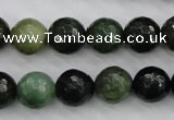 CDJ264 15.5 inches 12mm faceted round Canadian jade beads wholesale