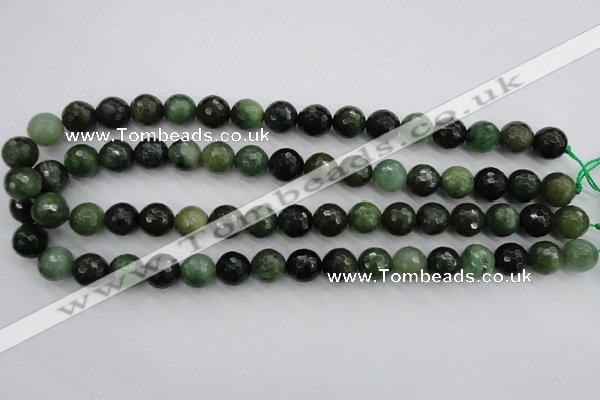 CDJ264 15.5 inches 12mm faceted round Canadian jade beads wholesale