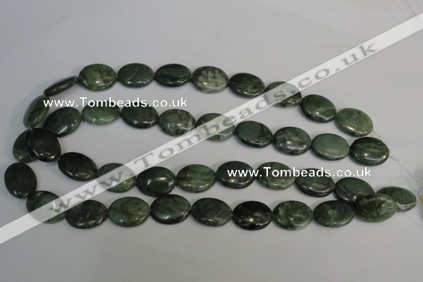 CDJ28 15.5 inches 15*20mm oval Canadian jade beads wholesale