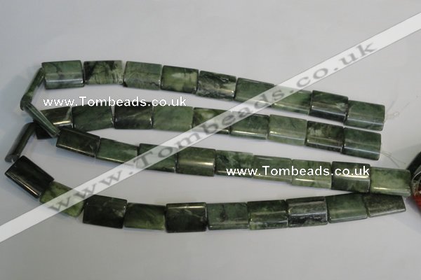 CDJ35 15.5 inches 15*20mm flat tube Canadian jade beads wholesale