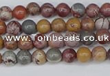 CDJ400 15.5 inches 4mm round sonoran dendritic jasper beads