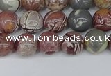 CDJ402 15.5 inches 8mm round sonoran dendritic jasper beads