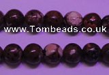 CDM51 15 inches 6mm round strawberry dalmatian jasper beads