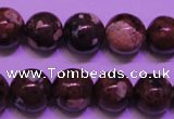 CDM52 15 inches 8mm round strawberry dalmatian jasper beads