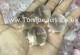 CDN01 25mm round white crystal decorations wholesale