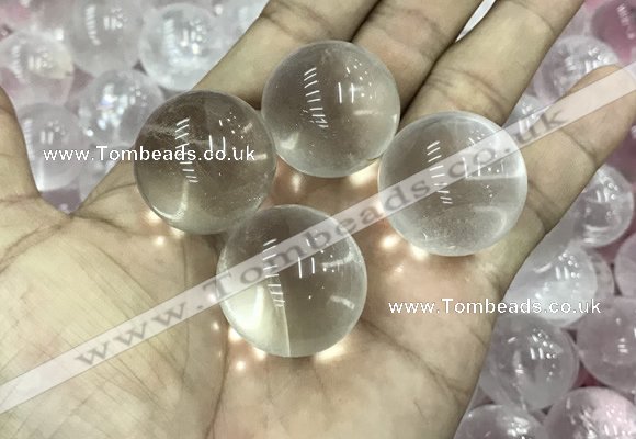 CDN01 25mm round white crystal decorations wholesale