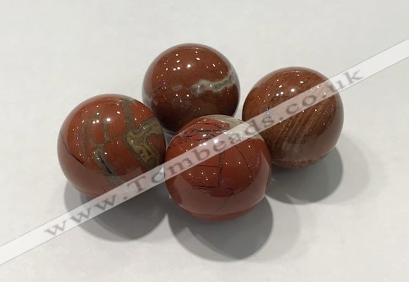 CDN1007 20mm round red jasper decorations wholesale