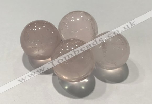 CDN1011 25mm round rose quartz decorations wholesale